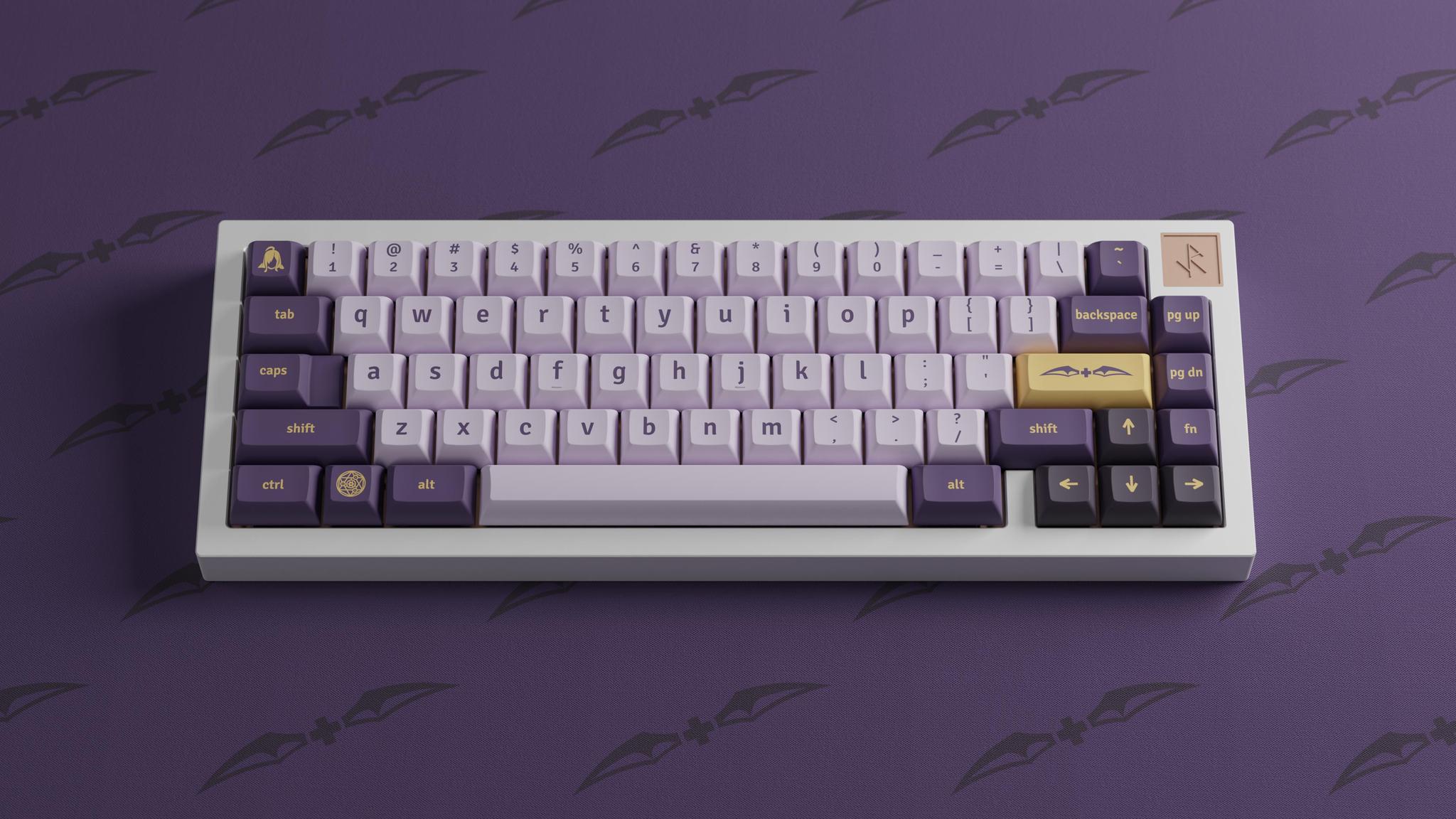 A very elegant render of the KAT Lich keycap set